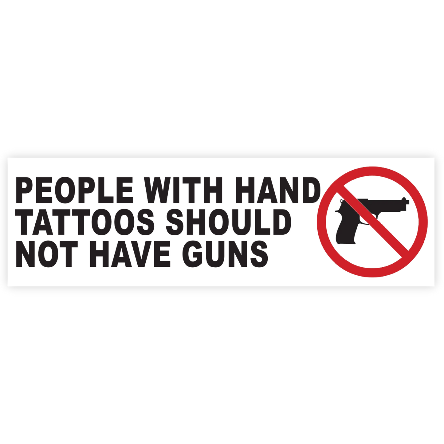 Hand Tattoo Bumper Sticker