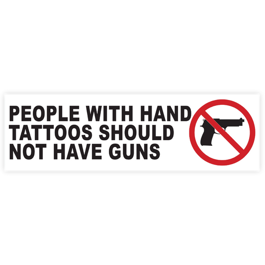 Hand Tattoo Bumper Sticker