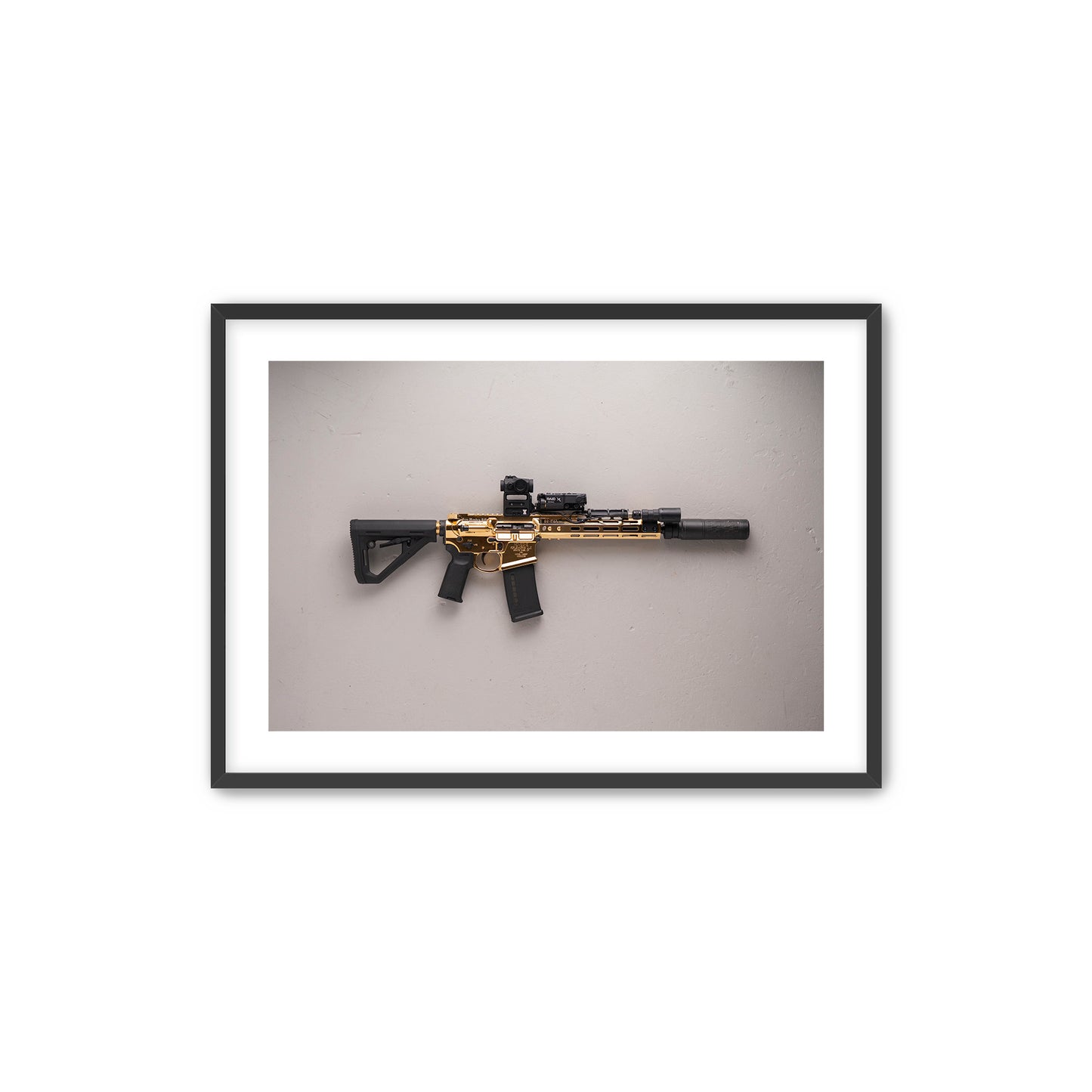 Gold Gun Print