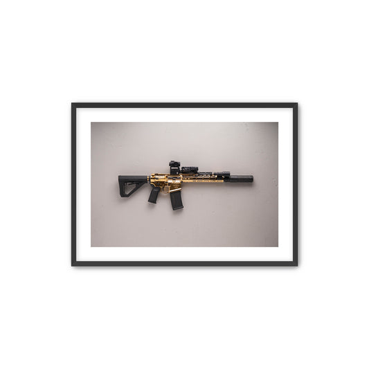 Gold Gun Print